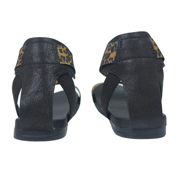 MIA Lydya Leopard Print Elastic Strap Sandals - Size 7.5 - Picture 6 of 9